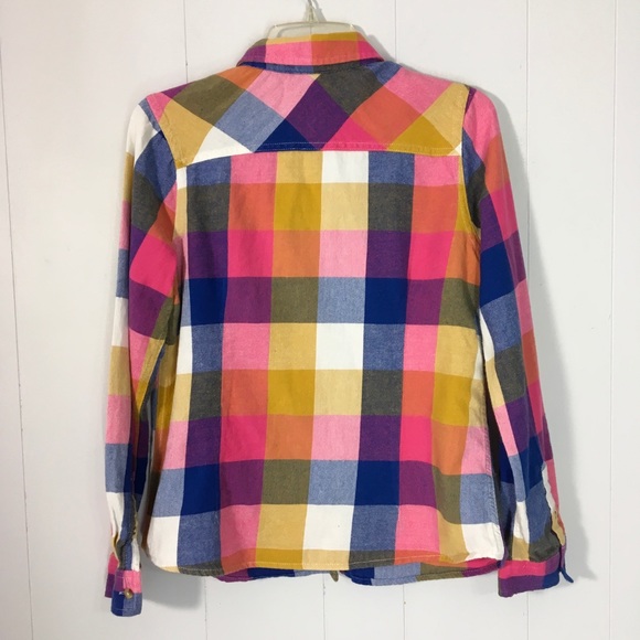 🚫SOLD🚫Mossimo Pink Flannel Shirt Purple Button - Picture 5 of 8